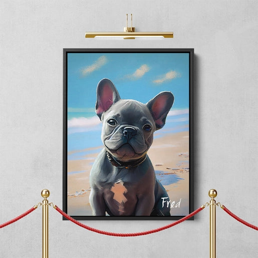 Framed Canvas Custom Pet Portrait