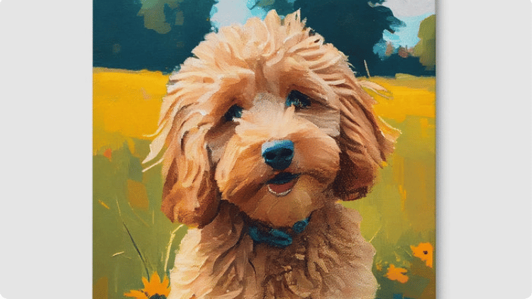 impressionist pet portrait