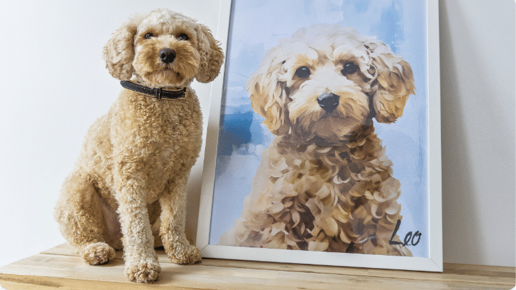 poster or framed pet portrait