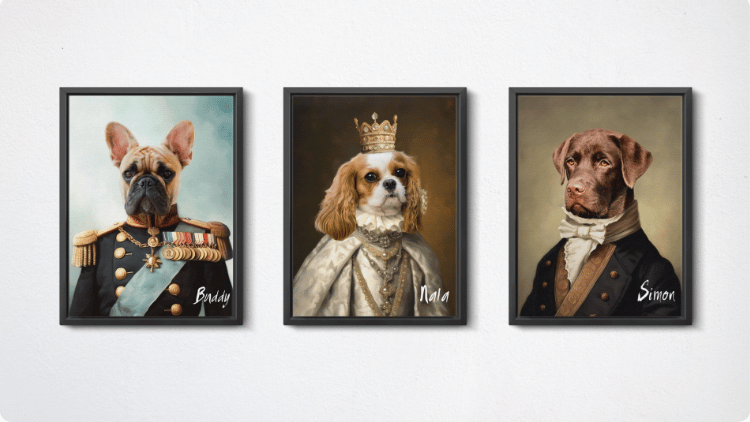 royalty pet portraits