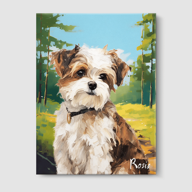 Classic Forest Canvas One, Two or Three Pets Canvas   