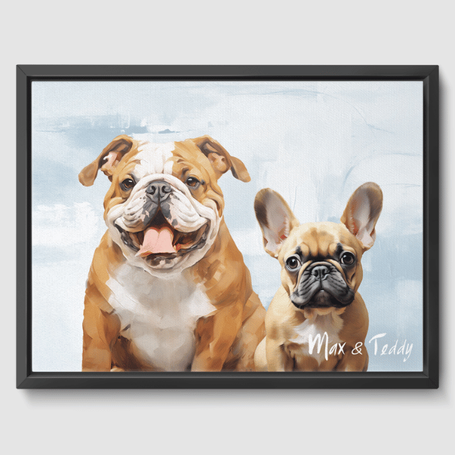 custom watercolor pet portrait