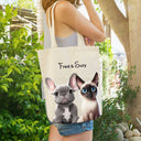 Custom Canvas Tote Bag  Pet Portraits   