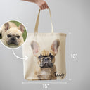 Custom Canvas Tote Bag  Pet Portraits   