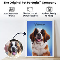 Cartoon Magical Blue Poster One, Two or Three Pets Poster   