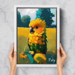 Unique Parrot Portrait - Impressionist Style
