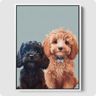 Custom Pet Portrait - 2 Pet