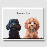 Custom Pet Portrait - 2 Pet