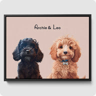 Custom Pet Portrait - 2 Pet