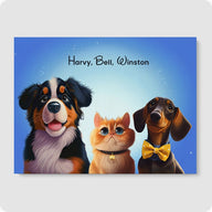 Custom Pet Portrait - 3 Pet