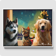 Impressionist Pet Portrait - 3 Pet