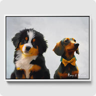 Impressionist Pet Portrait - 2 Pet (Sample Convertica)