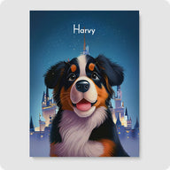 Custom Pet Portrait - 1 Pet  PetPortraits.com Fairytale Castle Digital File No Frame