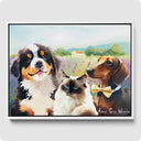 Watercolor Pet Portrait - 3 Pet