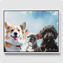 Watercolor Pet Portrait - 3 Pet
