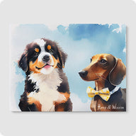 Watercolor Pet Portrait - 2 Pet