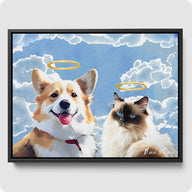 Watercolor Pet Portrait - 2 Pet