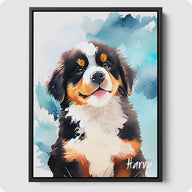 Watercolor Pet Portrait - 1 Pet