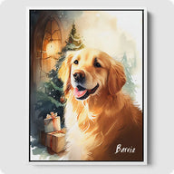 Watercolor Pet Portrait - 1 Pet
