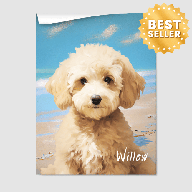 Classic Bright Beach Poster One, Two or Three Pets Poster One 8