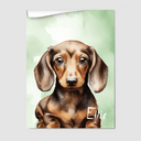 Watercolor Olive Aura Poster One, Two or Three Pets Poster One 8"x10" Poster-Only