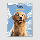 Modern Memorial Poster One, Two or Three Pets Poster One 8"x10" Poster-Only