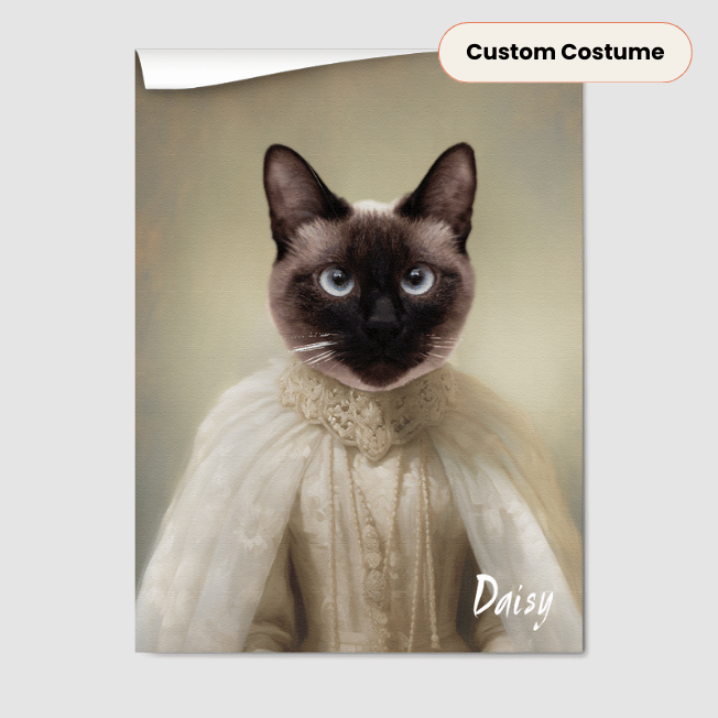 Royal Pet Portrait  PetPortraits.com Custom 8" x 10" Poster - Paper Only