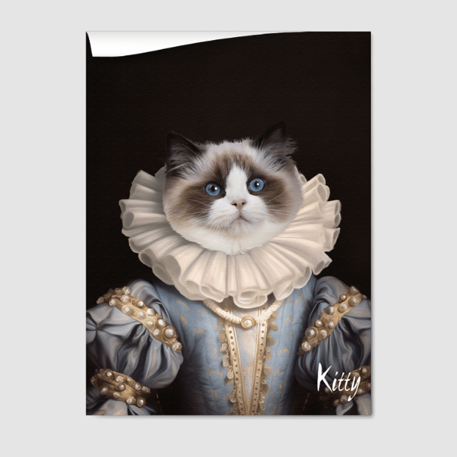 Royal Pet Portrait  PetPortraits.com The Princess 8" x 10" Poster - Paper Only