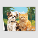 Classic Forest Poster One, Two or Three Pets Poster Two 12"x16" Poster-Only