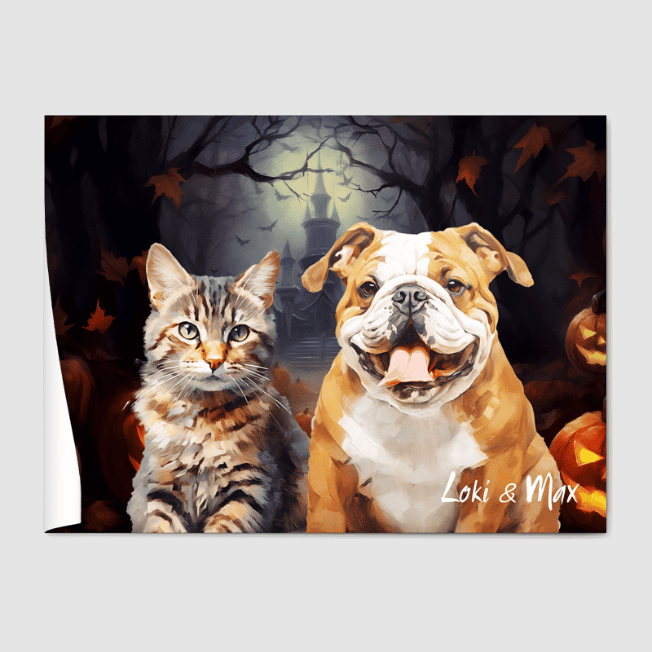 Classic 2 Pet Portrait  PetPortraits.com Custom 12" x 16" Poster - Paper Only