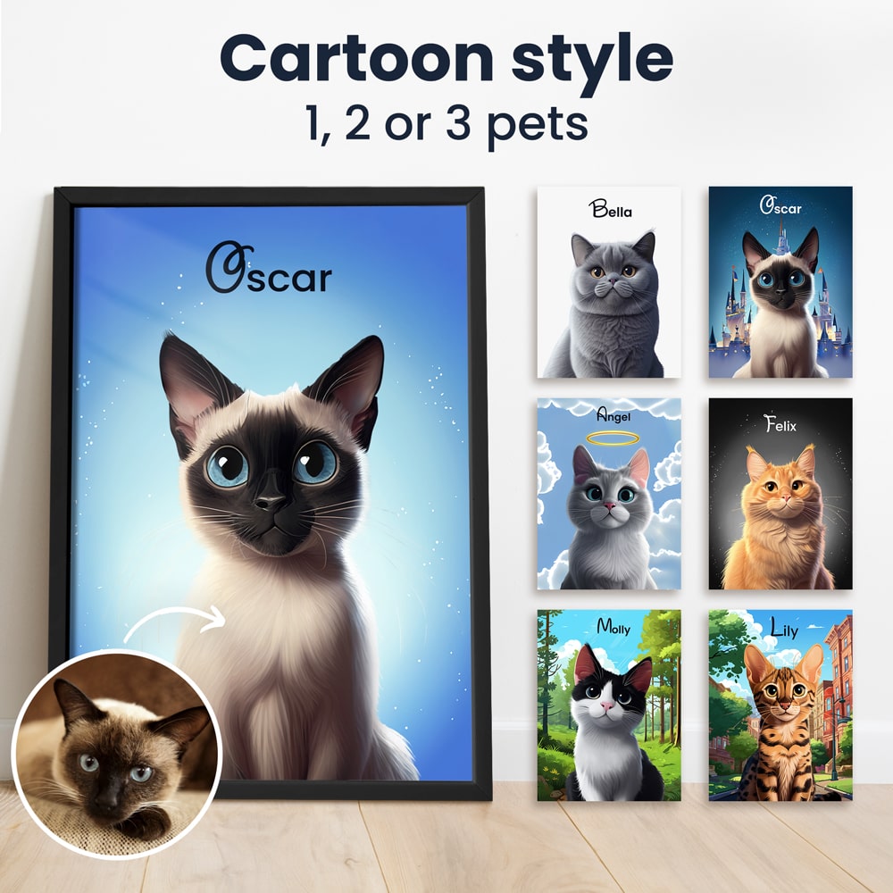 Cat Cartoon Images Lander  Pet Portraits   